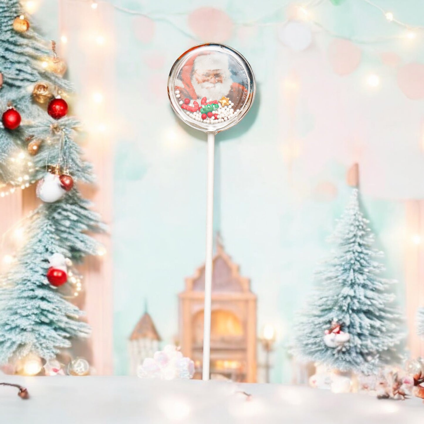 Christmas Lollipops - Shaker Lollipops - Snowman Lollipops- Santa Lollipops - Christmas Gifts
