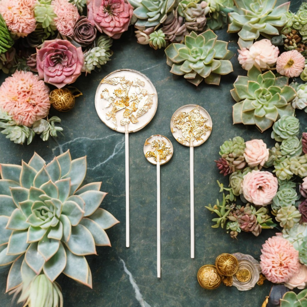 Gold Lollipops, Gold Favors, Bride Squad Gifts, Bachelorette Gifts, Real Gold Flavors, Edible Gold Candy
