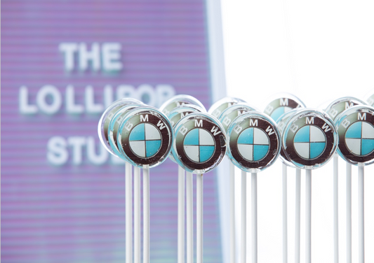 Custom Logo Lollipops | Branded Candy Favors