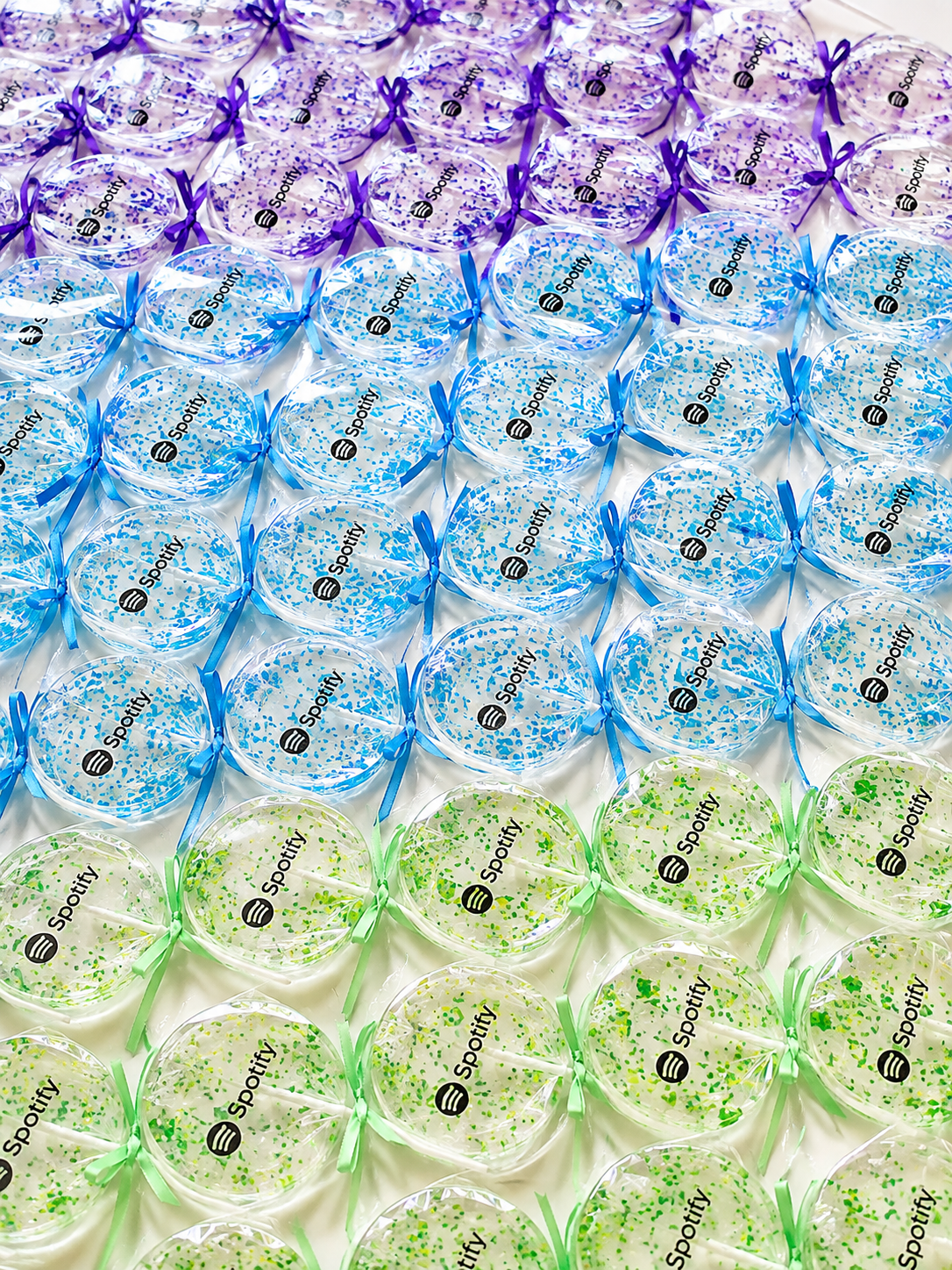 Rainbow Logo Lollipops | Colorful Branded Candy