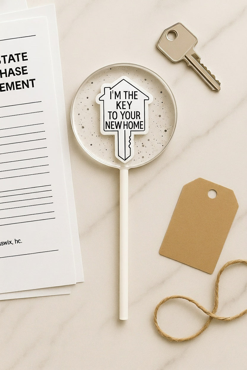 Realtor Open House Lollipops — Real Estate Client Gift