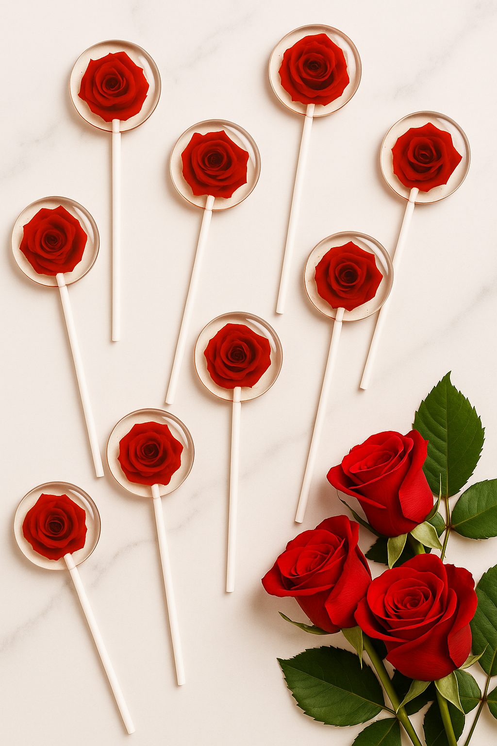 Rose Lollipops – Eternal Bloom –Florist Gift Add-On