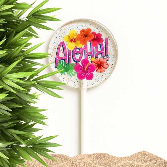 Hawaiian Hibiscus & Aloha Lollipops, Tropical Favors
