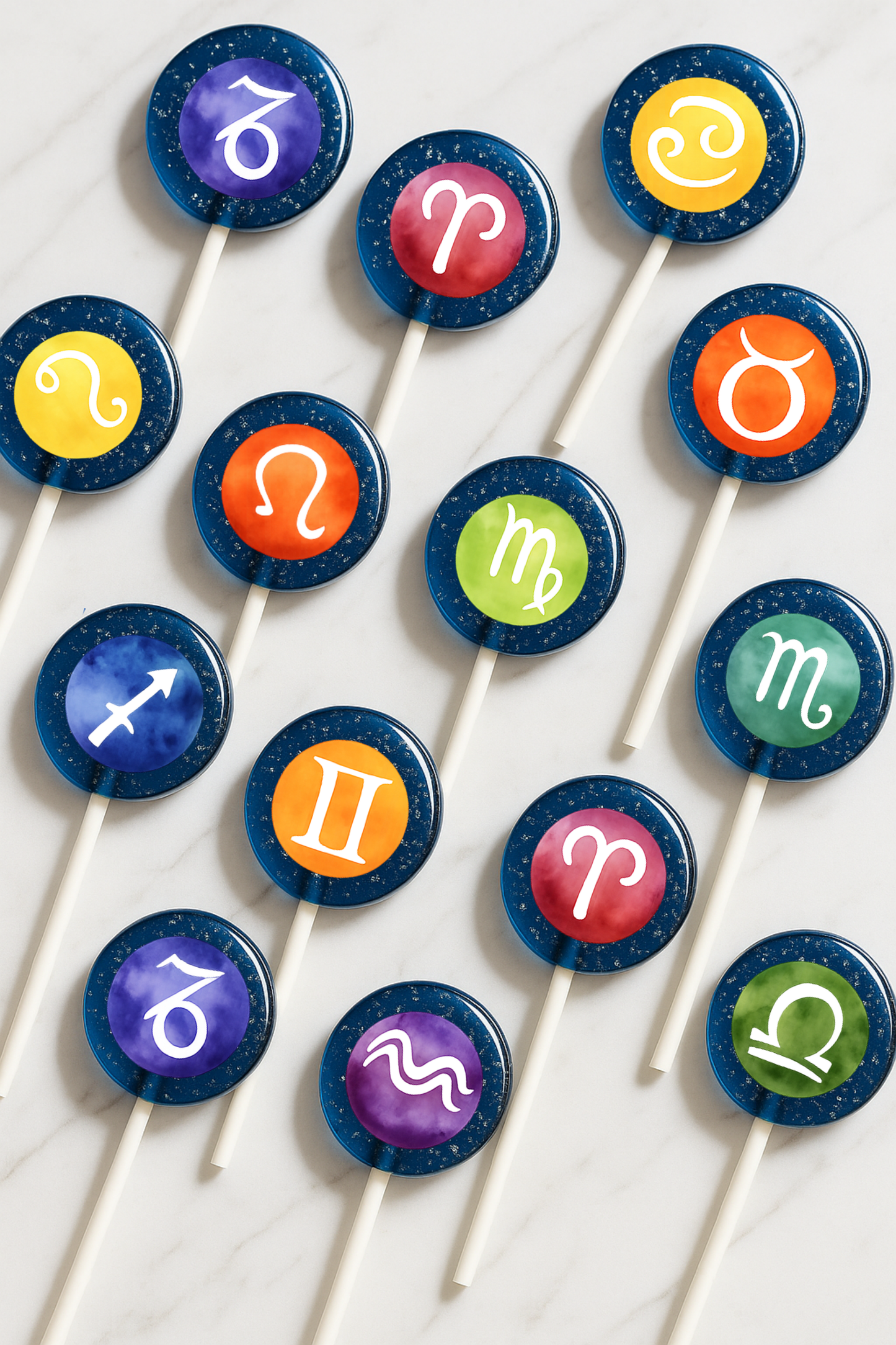 Zodiac Sign Lollipops: Cosmic Horoscope Collection