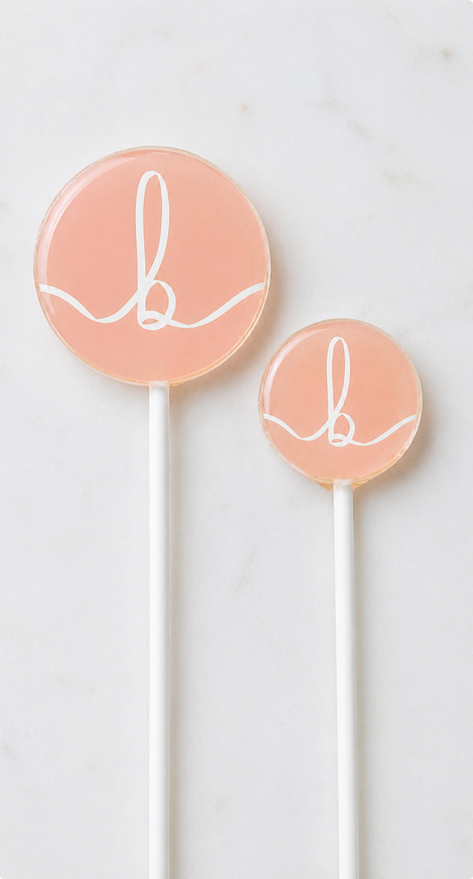Custom logo lollipops for Blushington Boca.