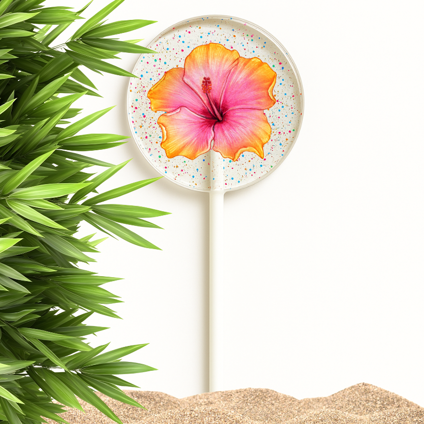 Hawaiian Hibiscus & Aloha Lollipops, Tropical Favors