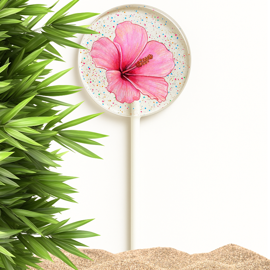 Hawaiian Hibiscus & Aloha Lollipops, Tropical Favors