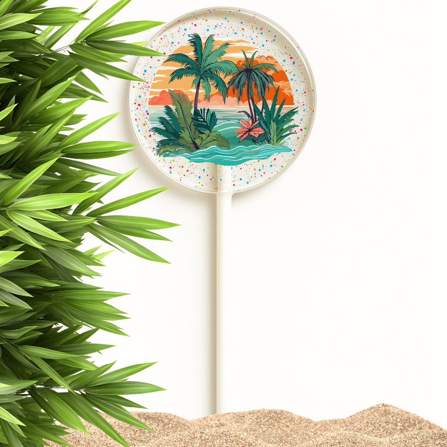 Hawaiian Hibiscus & Aloha Lollipops, Tropical Favors