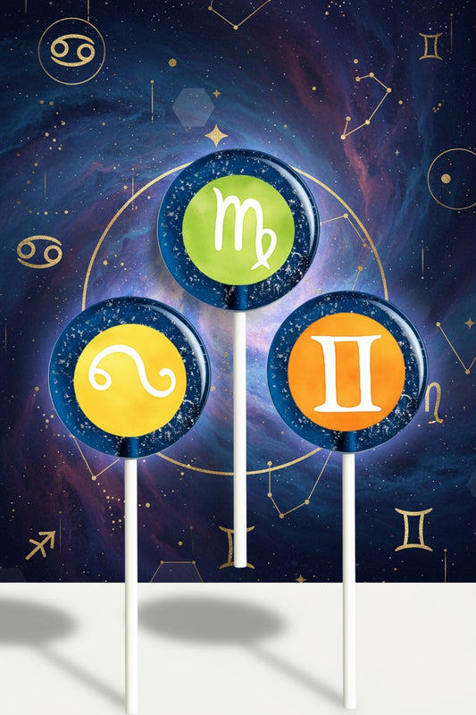 Zodiac Sign Lollipops: Cosmic Horoscope Collection