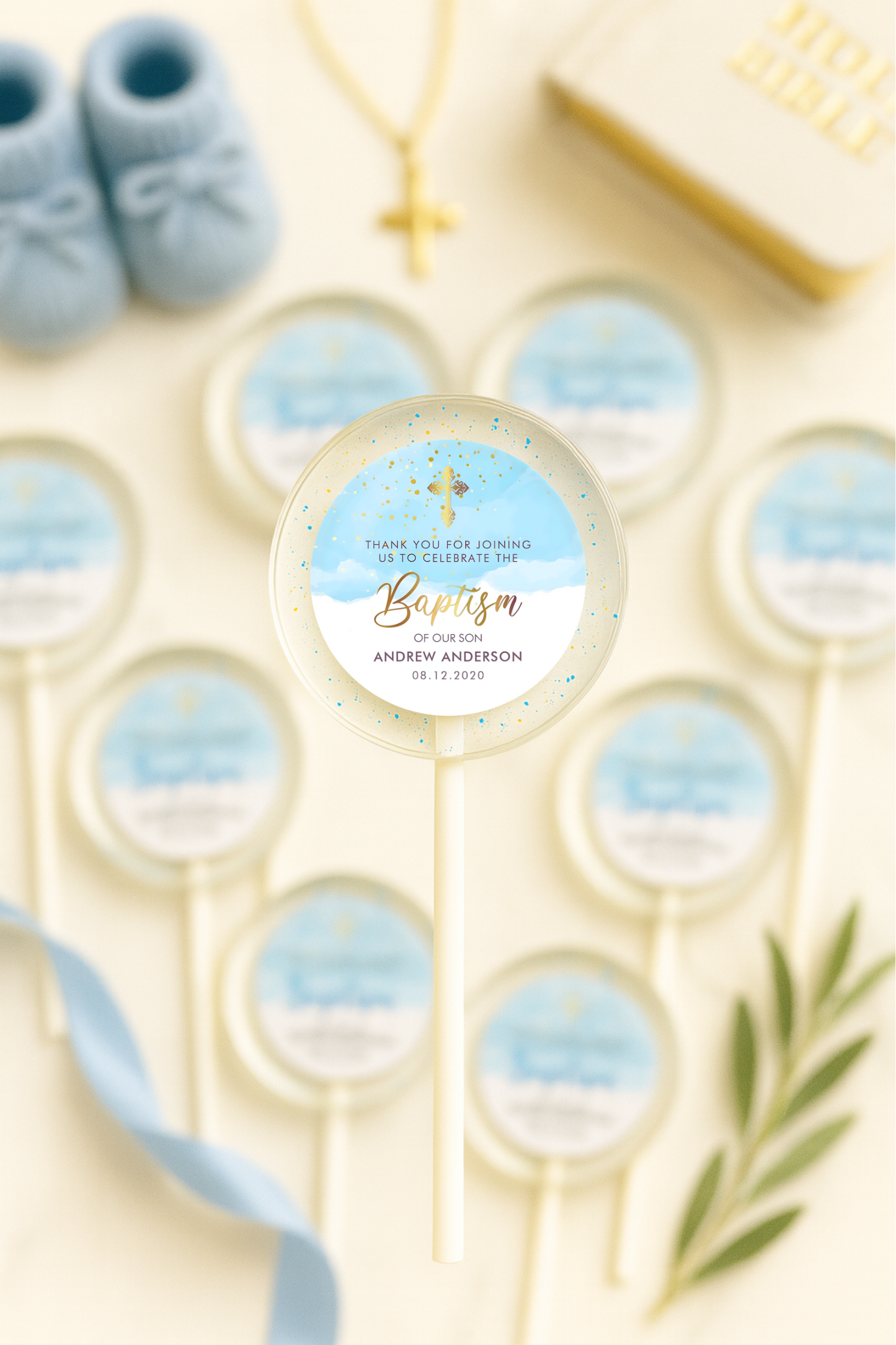 Baptism Lollipops - Christening Lollipops