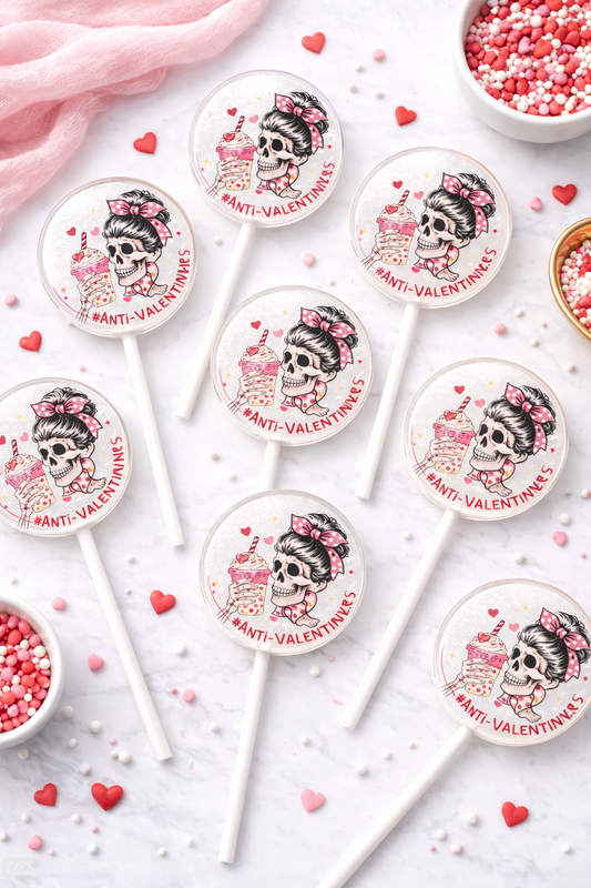 Anti Valentine Lollipops