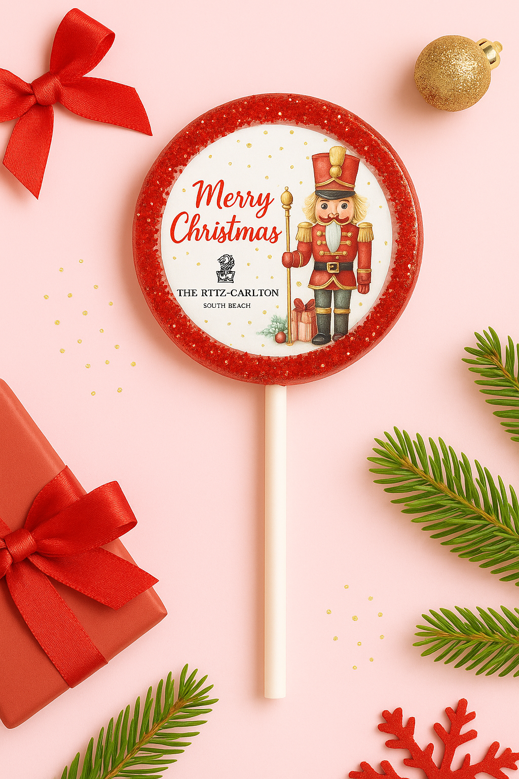 Holiday Corporate Gifts: Custom Logo Lollipops (Christmas)