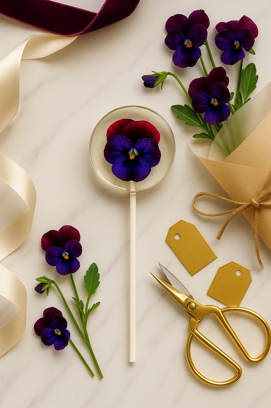 Pansy Lollipops for Florists and Event Planners
