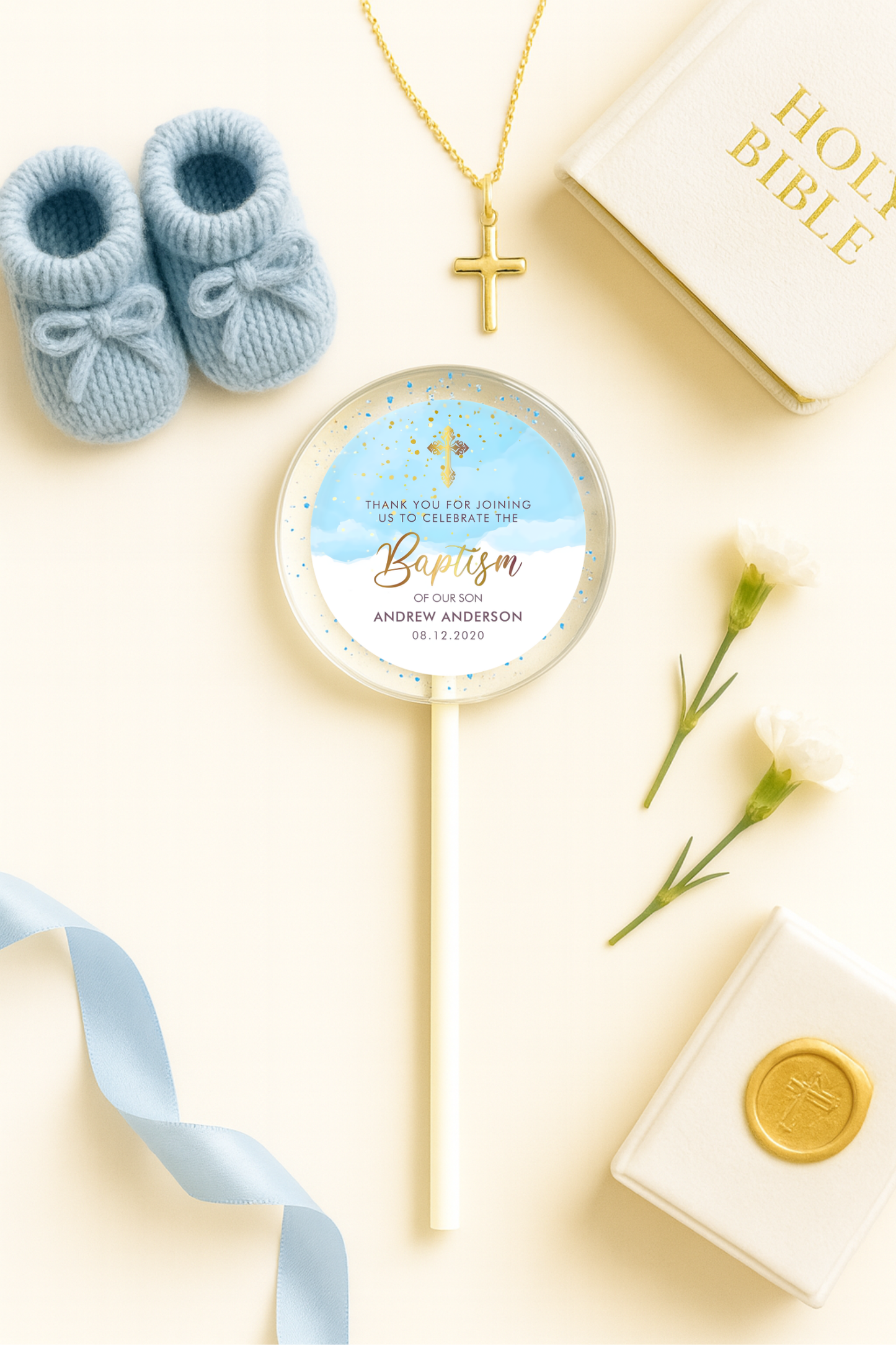 Baptism Lollipops - Christening Lollipops