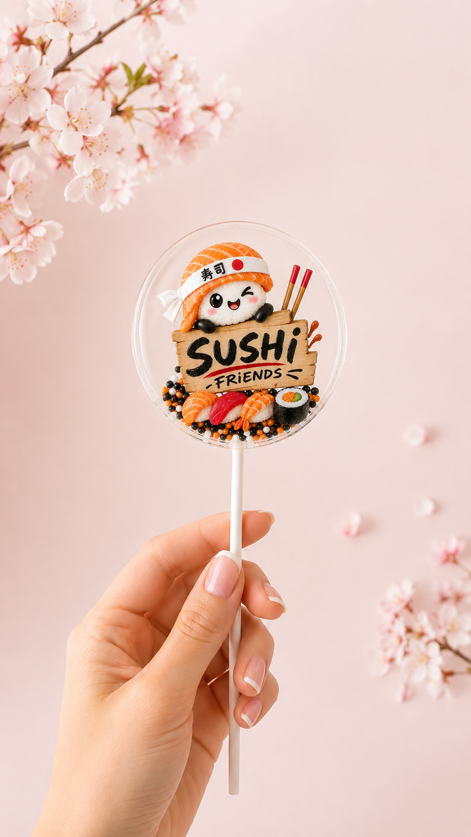 Sushi Friends Lollipops – Kawaii Sushi Party Favors