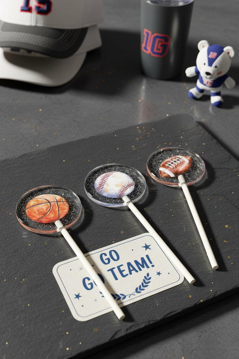 Sports Lollipops – Team, Tournament Gifts – Game Day Lollipops