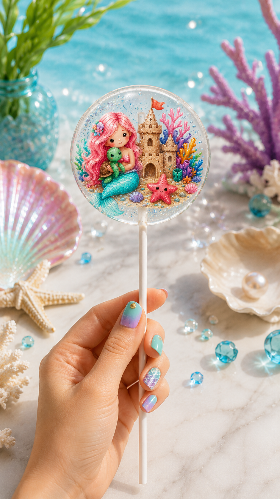 Under the Sea Lollipops | Mermaid & Ocean Birthday Party Favors
