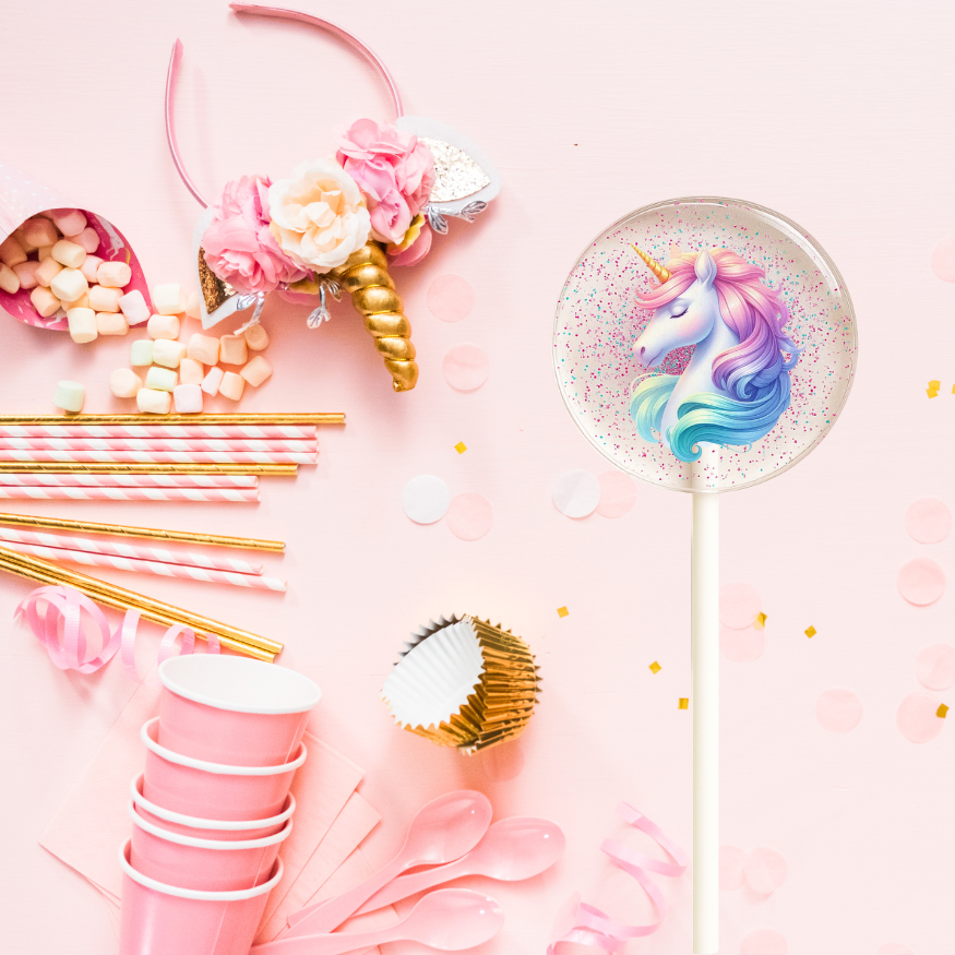 Personalized Unicorn Lollipops – Unicorn Birthday Party Favors