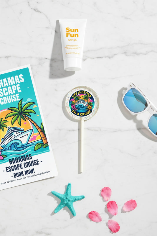Cruise Line Guest Favors – Travel & Vacation Lollipops
