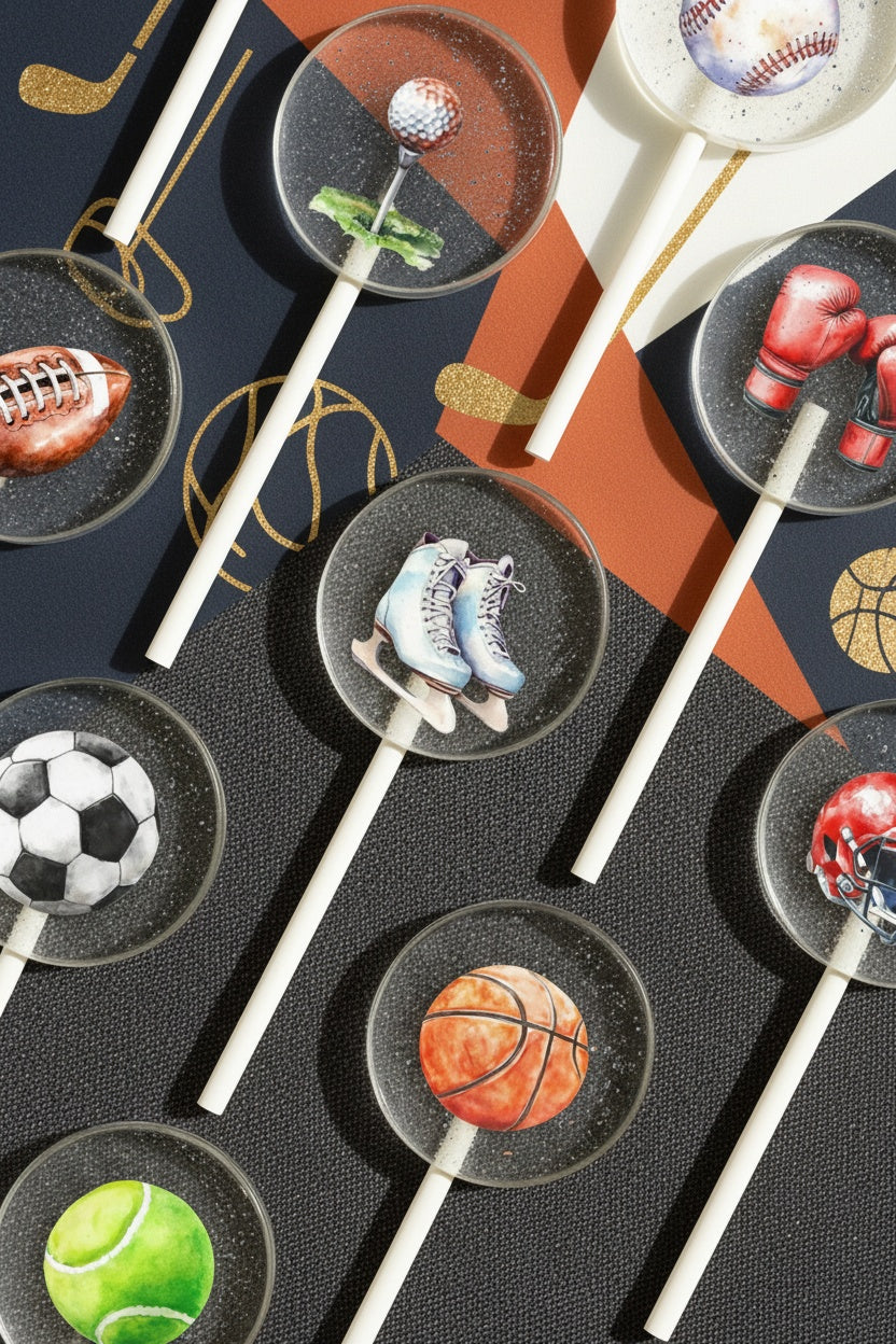 Sports Lollipops – Team, Tournament Gifts – Game Day Lollipops